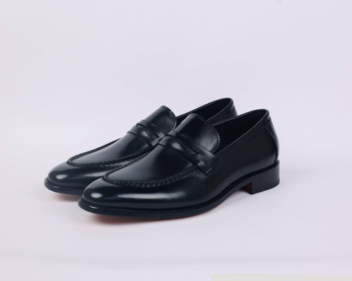 Men's Black Classic Slip-On Formal Shoes