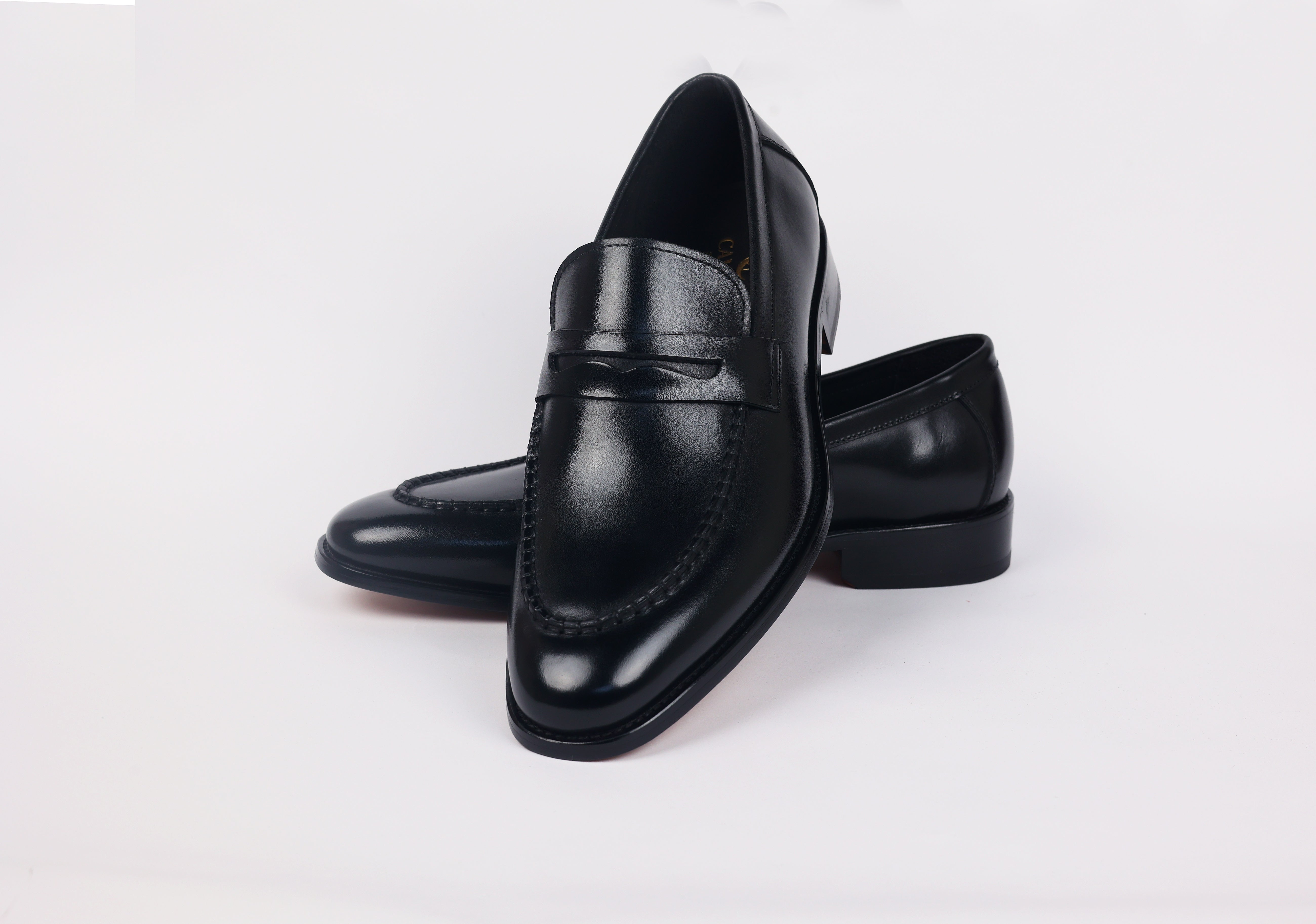 Men's Black Classic Slip-On Formal Shoes