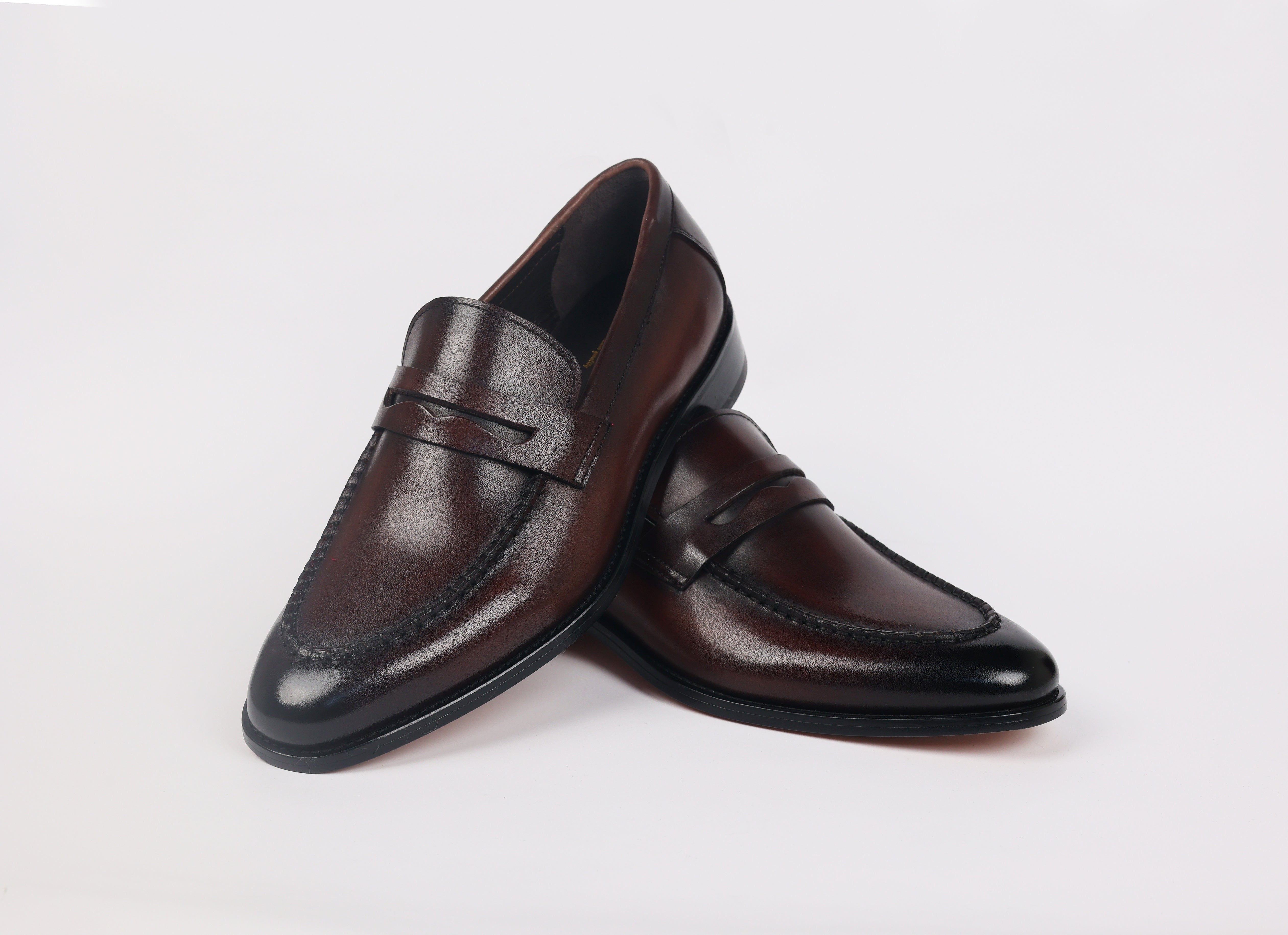 Men's Brown Leather Executive Dress Shoes