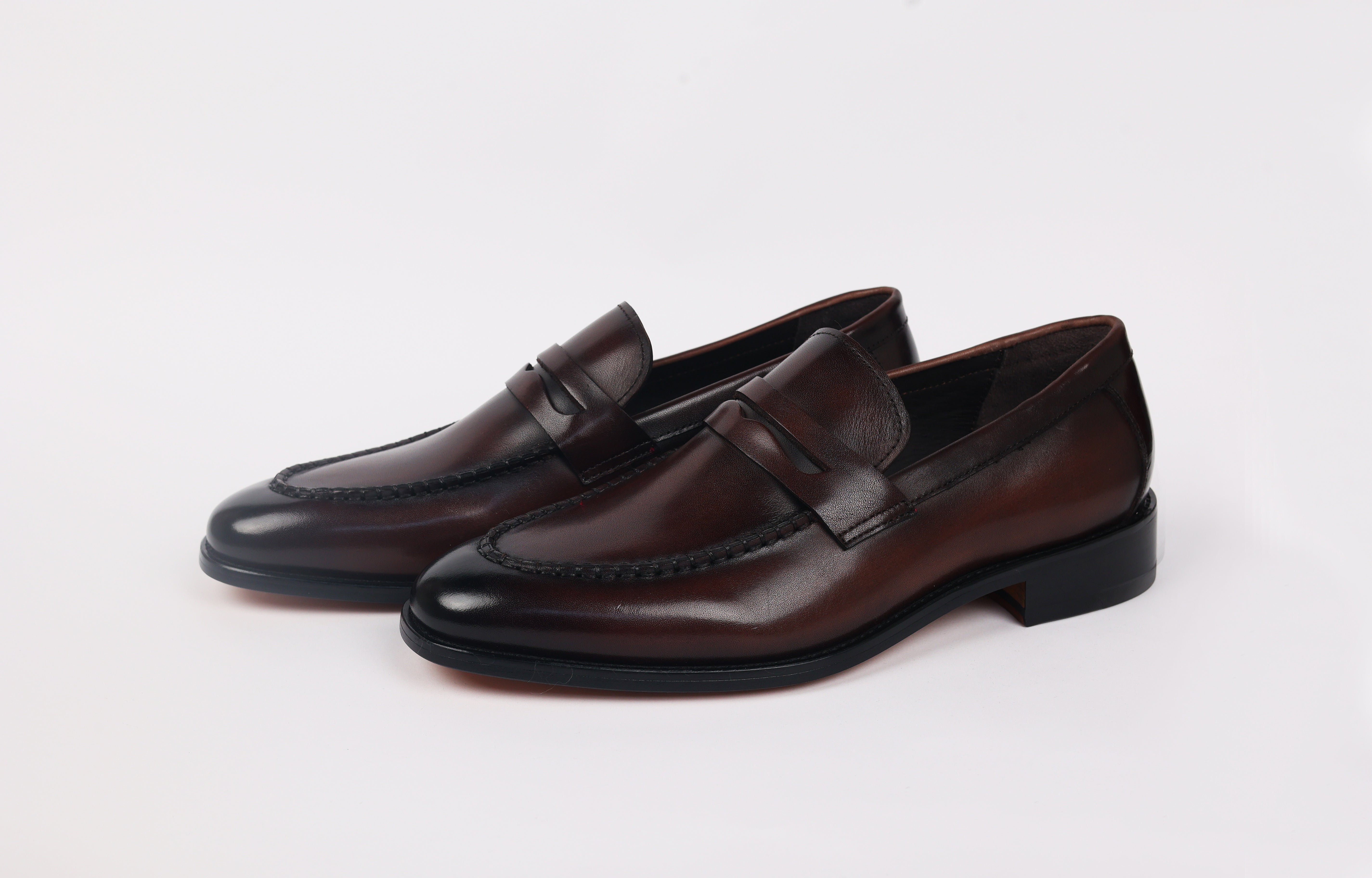 Men's Brown Leather Executive Dress Shoes