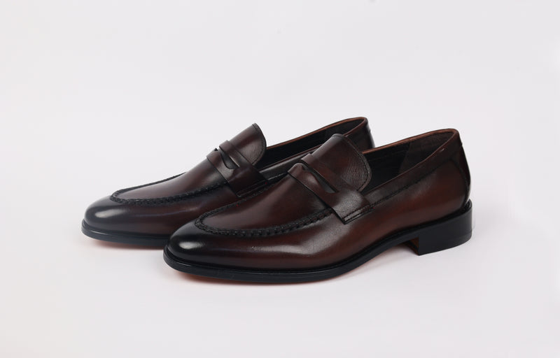Men's Brown Leather Executive Dress Shoes