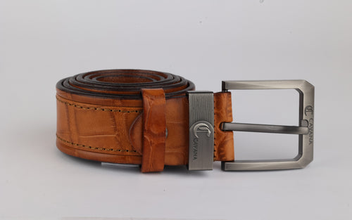 Genuine Leather Top Layer Cowhide Belt With Automatic Buckle