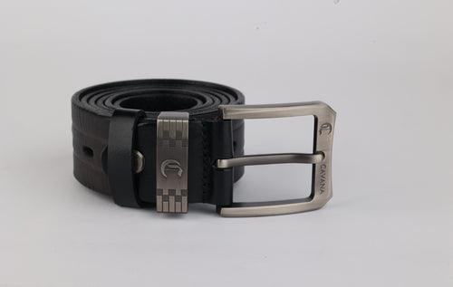 Men's black Leather Belt