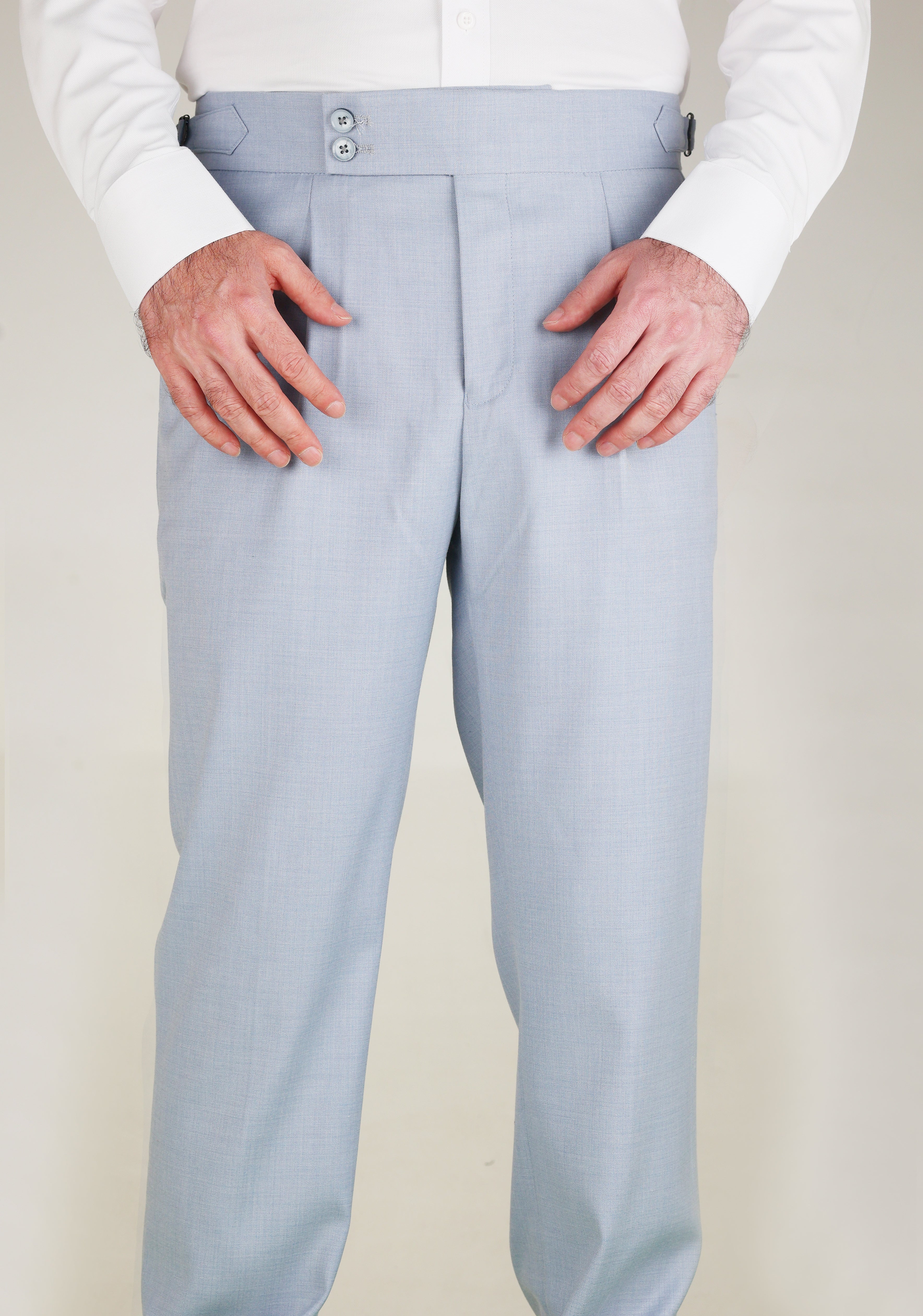 Sky Blue Contemporary Trousers