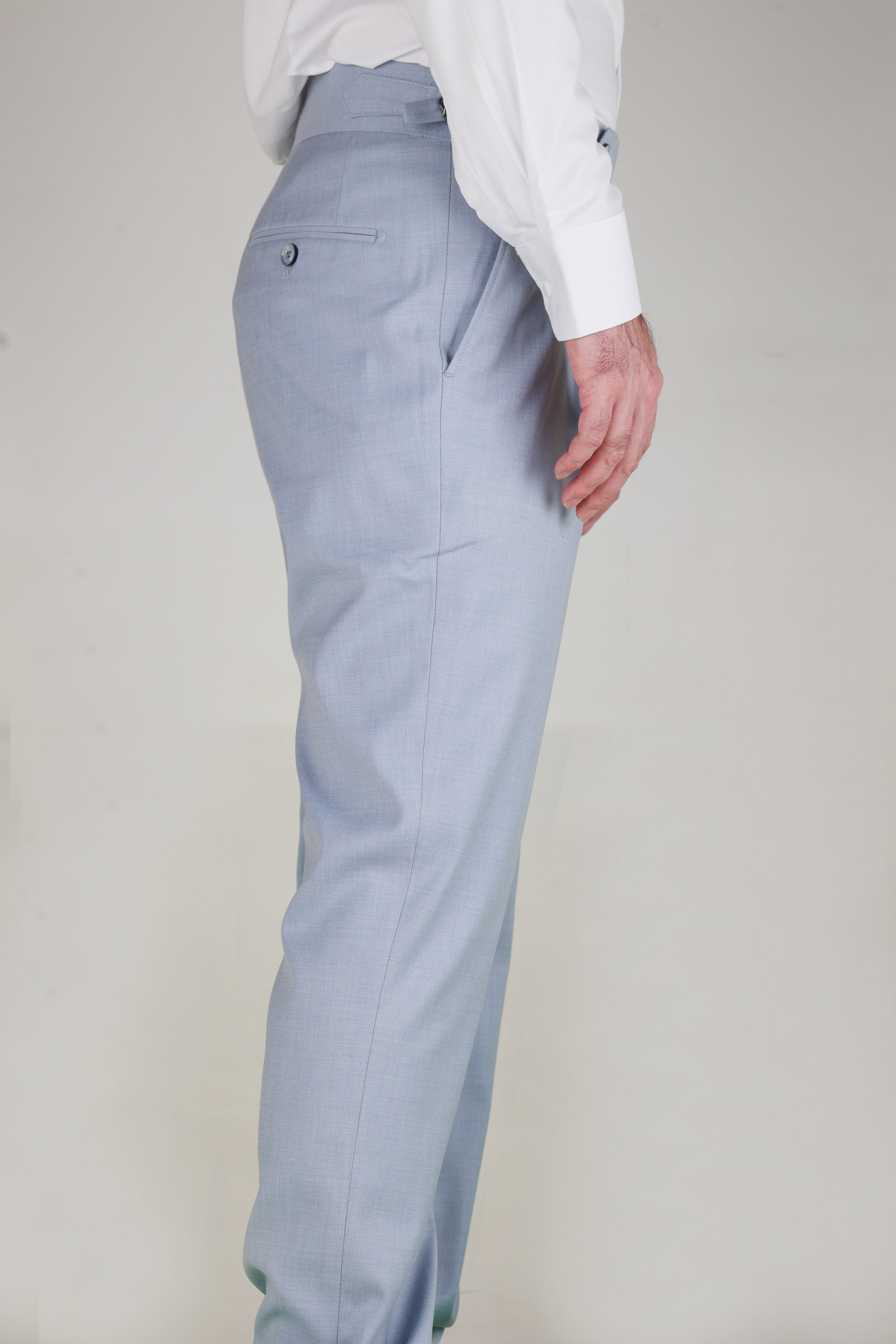 Sky Blue Contemporary Trousers