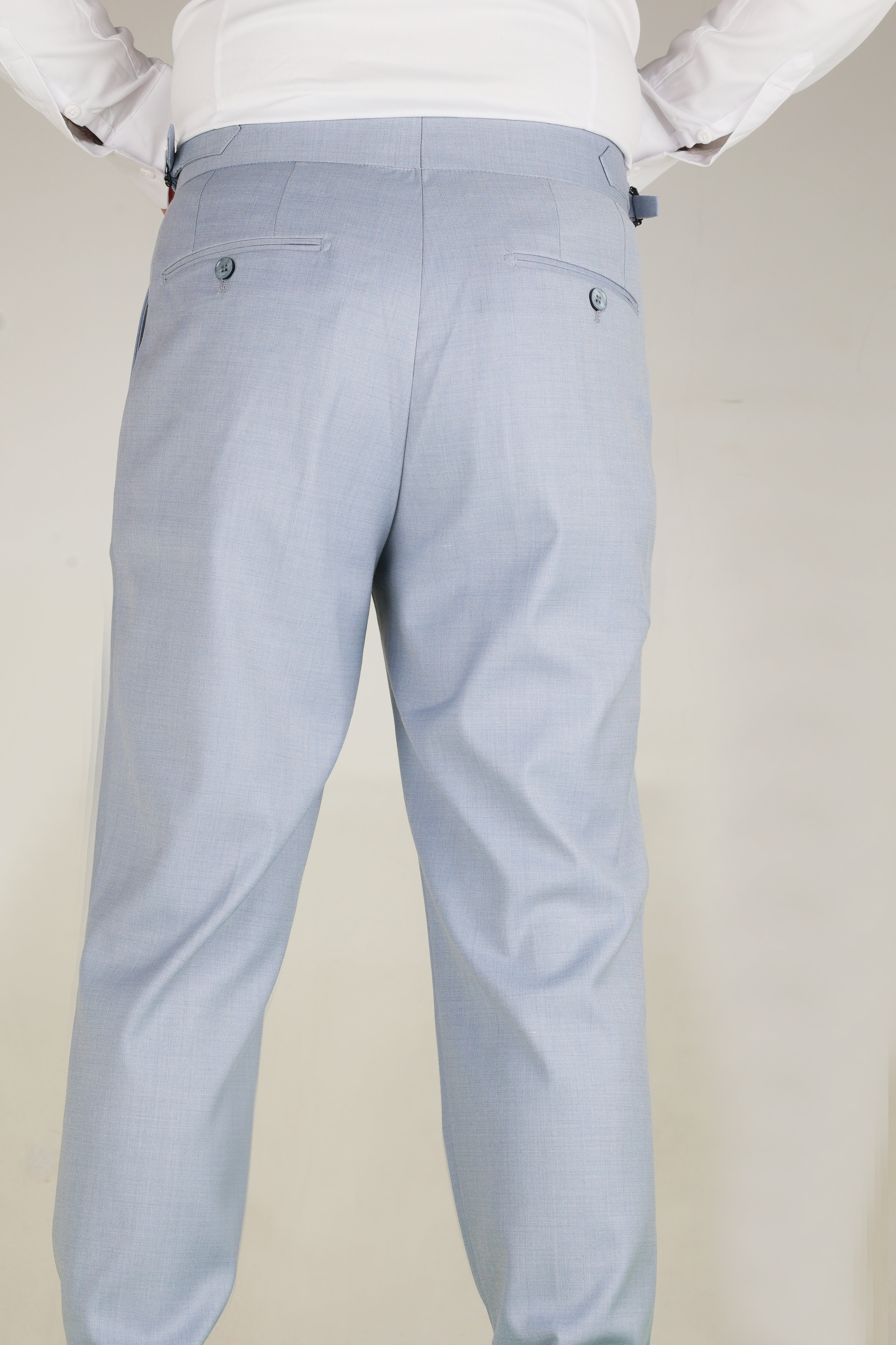 Sky Blue Contemporary Trousers