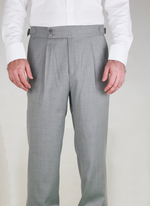 Classic Grey Tailored Trousers