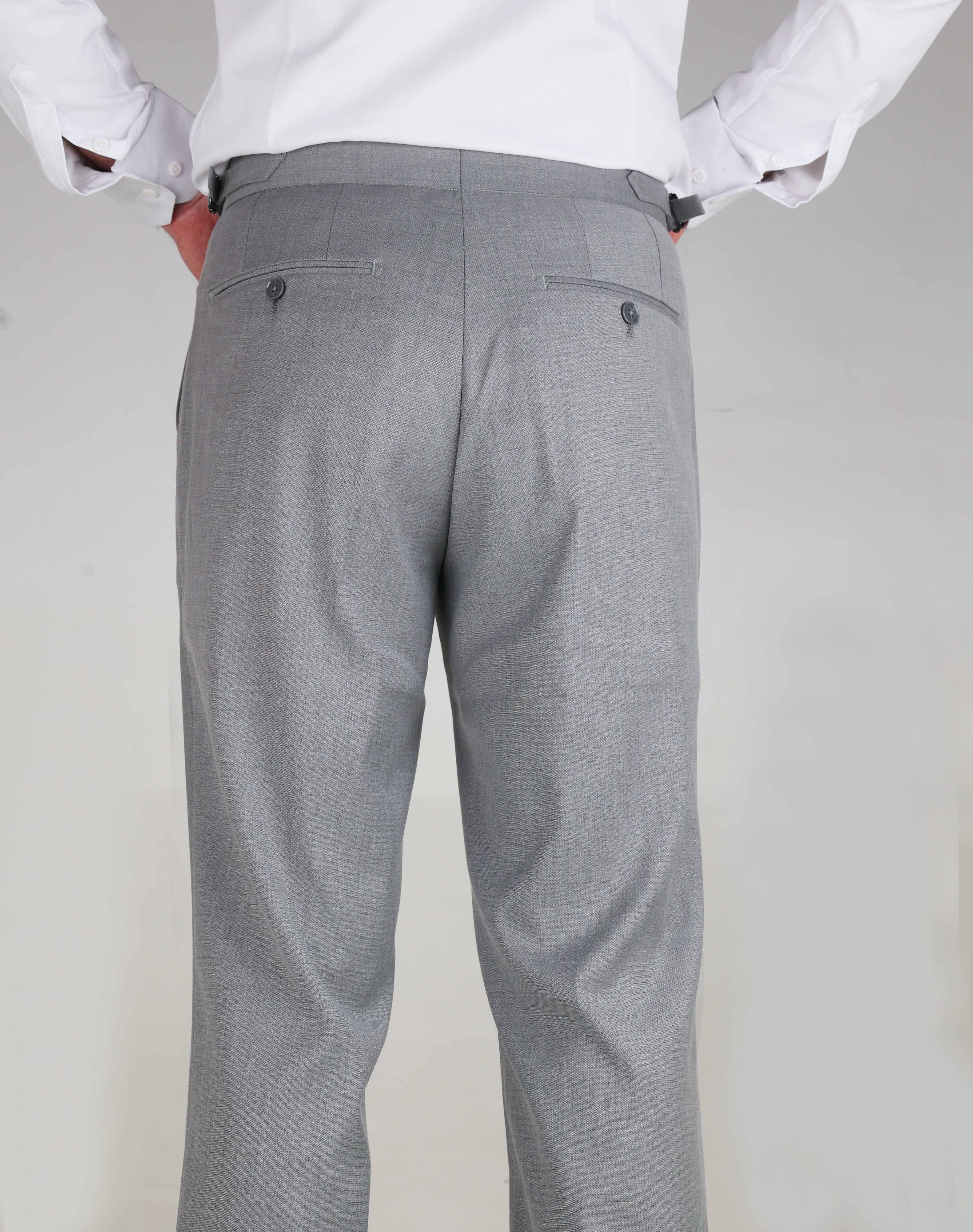 Classic Grey Tailored Trousers