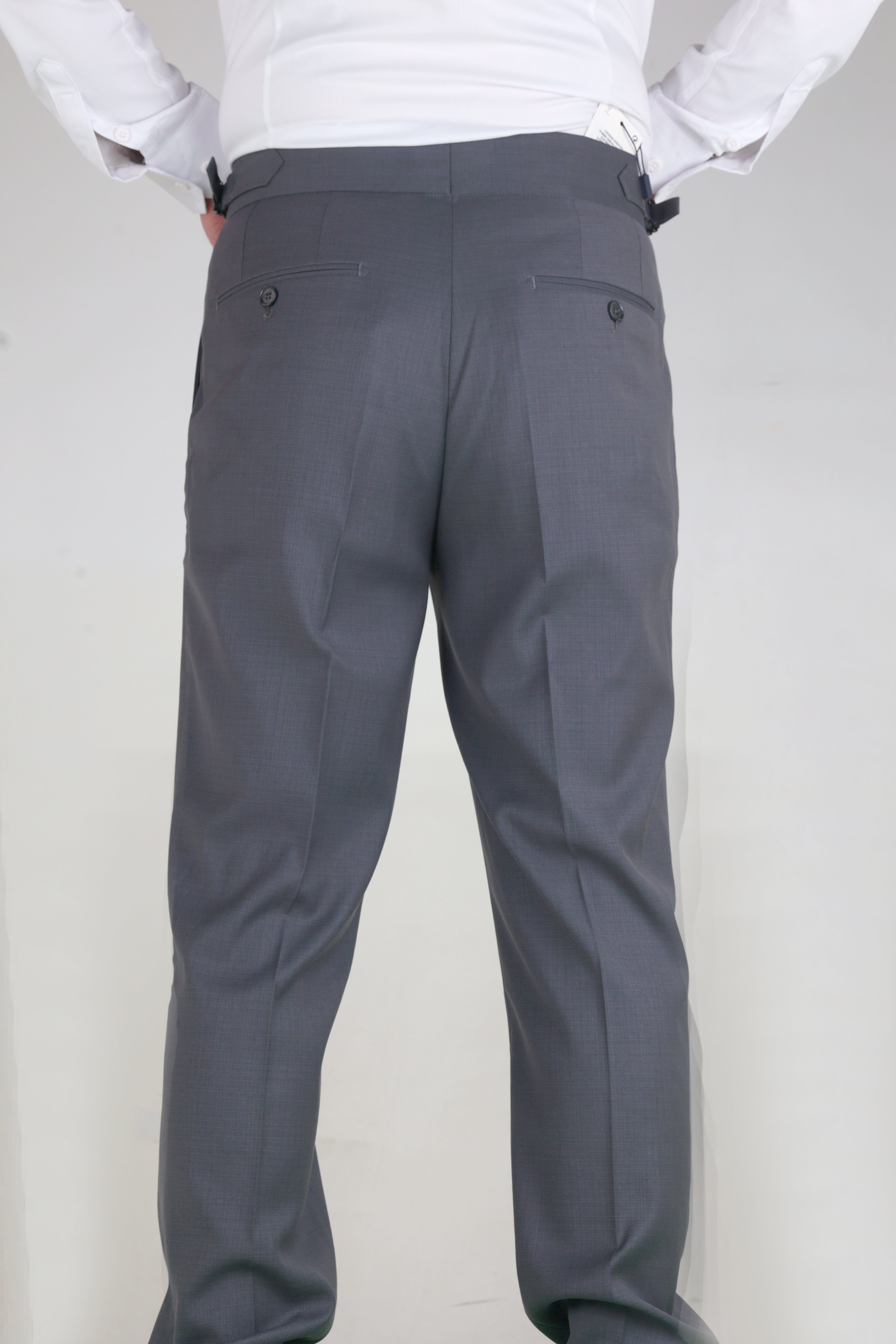 Dark Grey Modern Fit Trousers