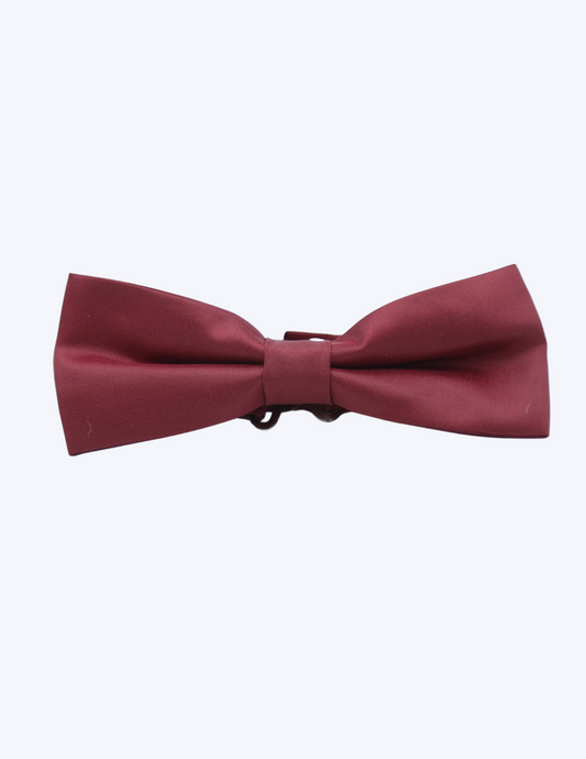 Maroon Satin Bow Tie