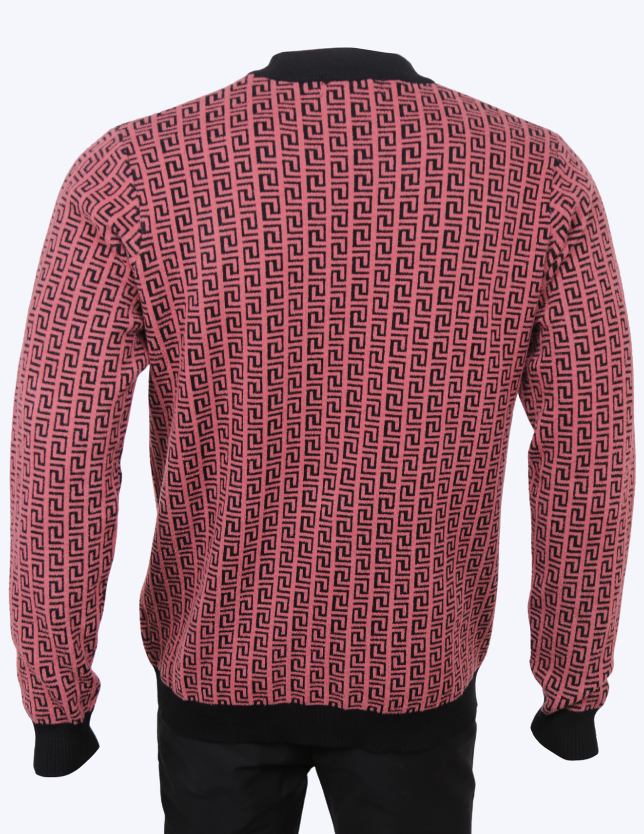 Men's Solid Knitted Pullover, Casual Long Sleeve Sweater