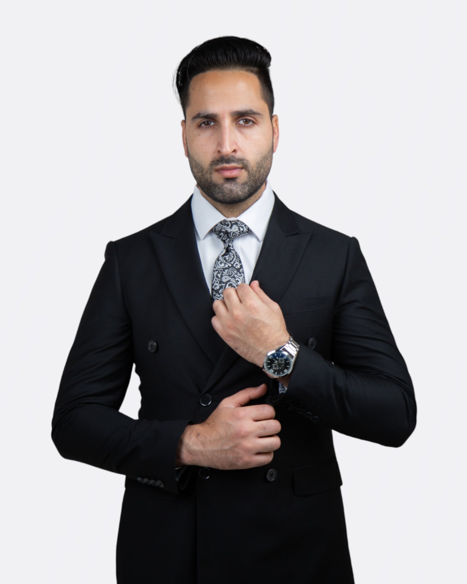 Double breasted  mens suit