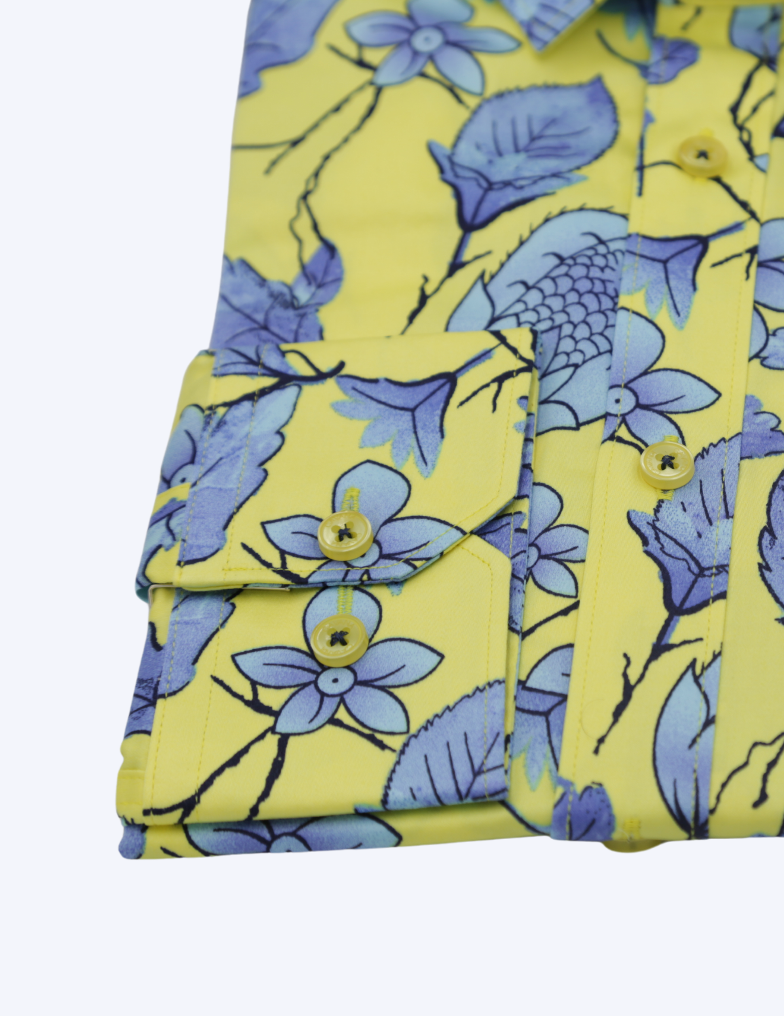 CAVANA Men's Floral Pattern Shirt