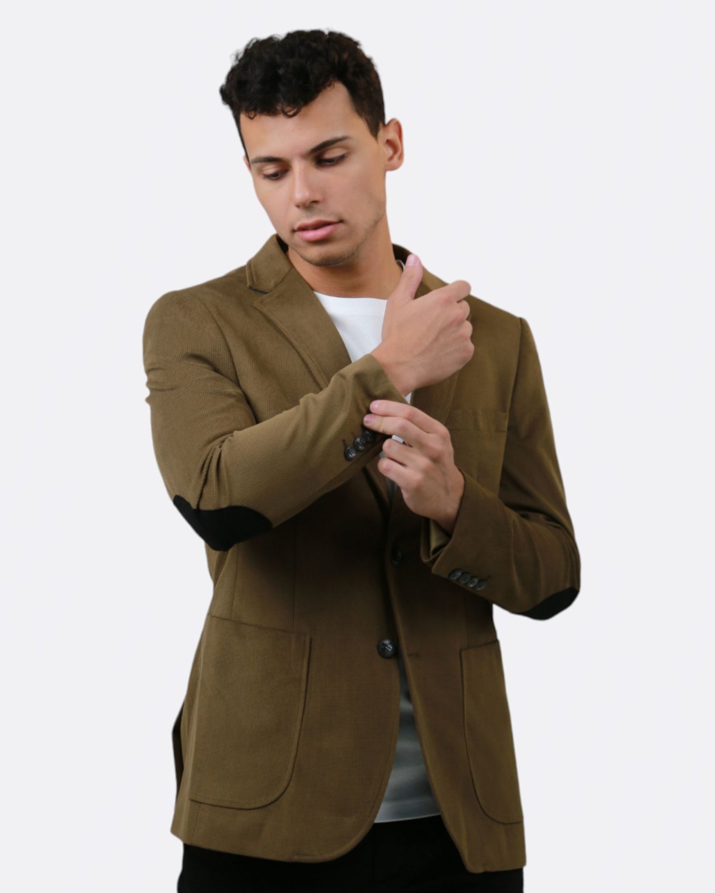 Cavana Classic Fit Brown Blazer