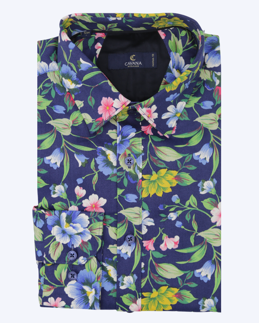 Men's Floral Pattern Shirt