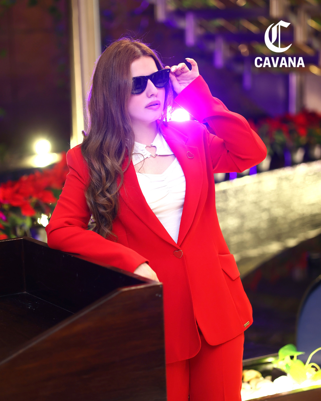 Elegant Red Women’s Suit – Office & Party Wear