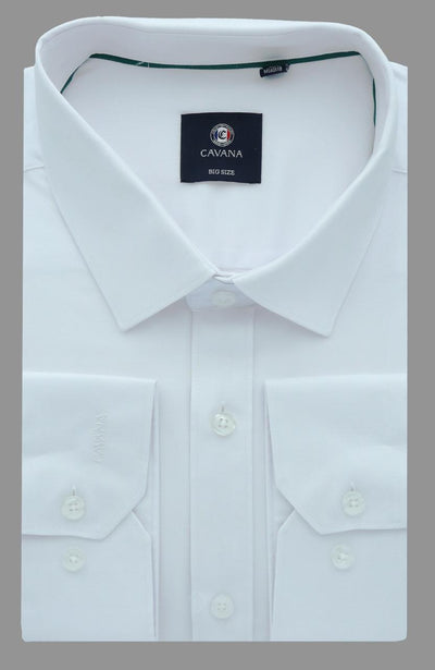 Men's Classic White Oxford Formal Shirt – Premium Office Dress Shirt