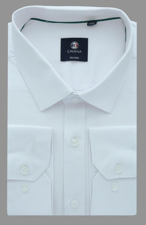 Men's Classic White Oxford Formal Shirt – Premium Office Dress Shirt