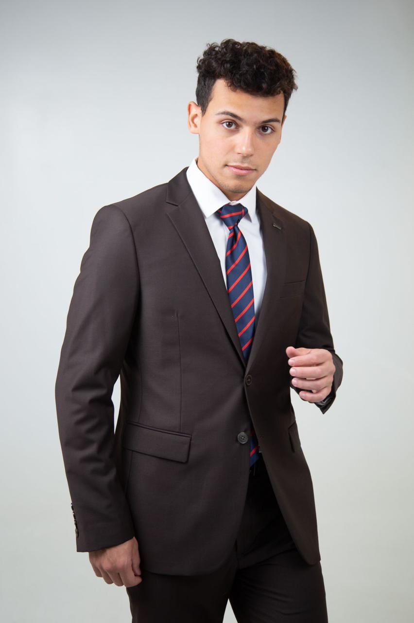 Luxury Brown Designer Suit for Men