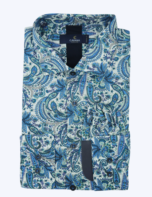 Cavana Men's Casual/Floral Shirt