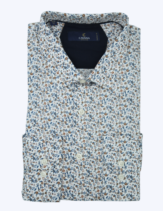 Cavana Men's Flower Shirt