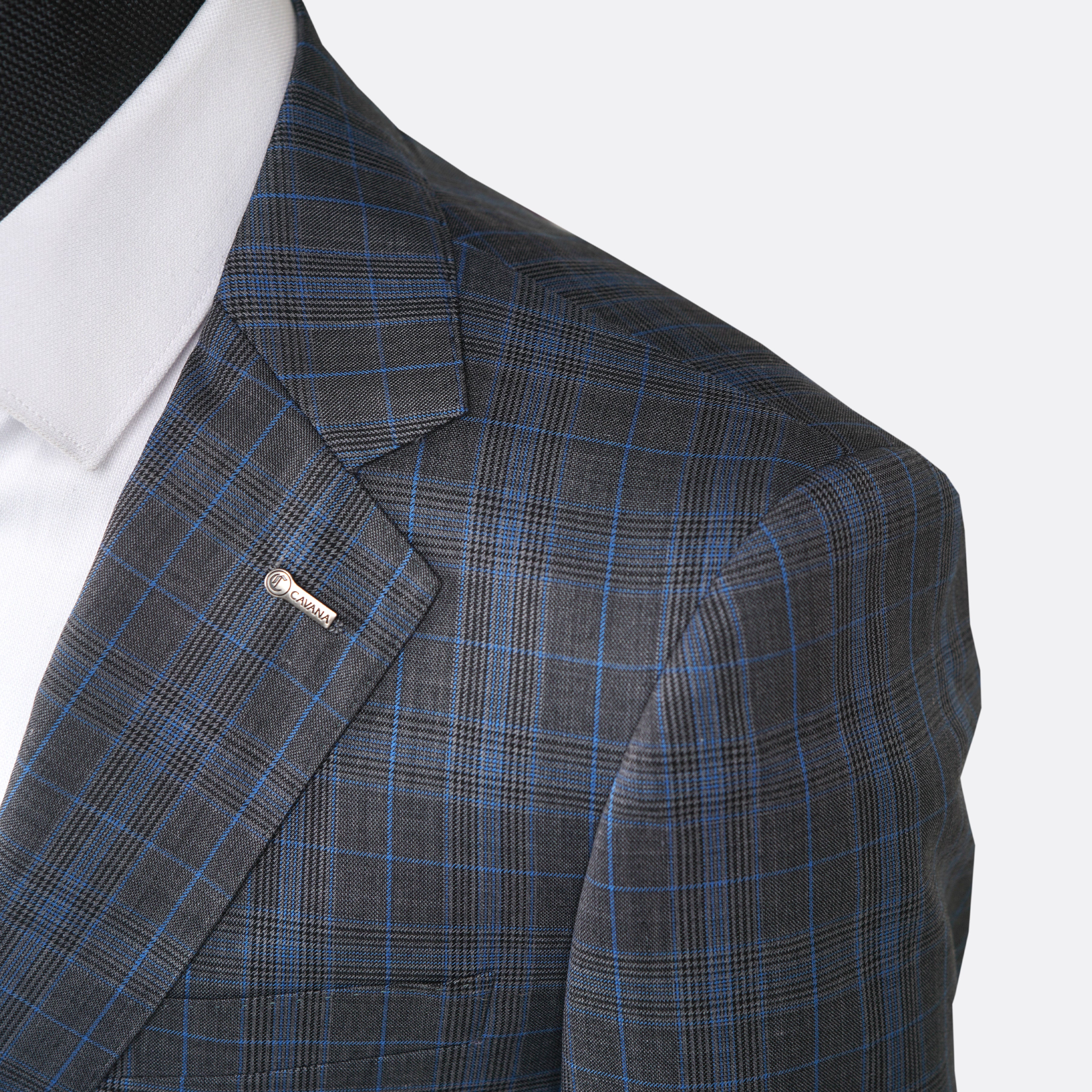 Grey Checks Refined – Wool & Worth Men’s Premium Suits