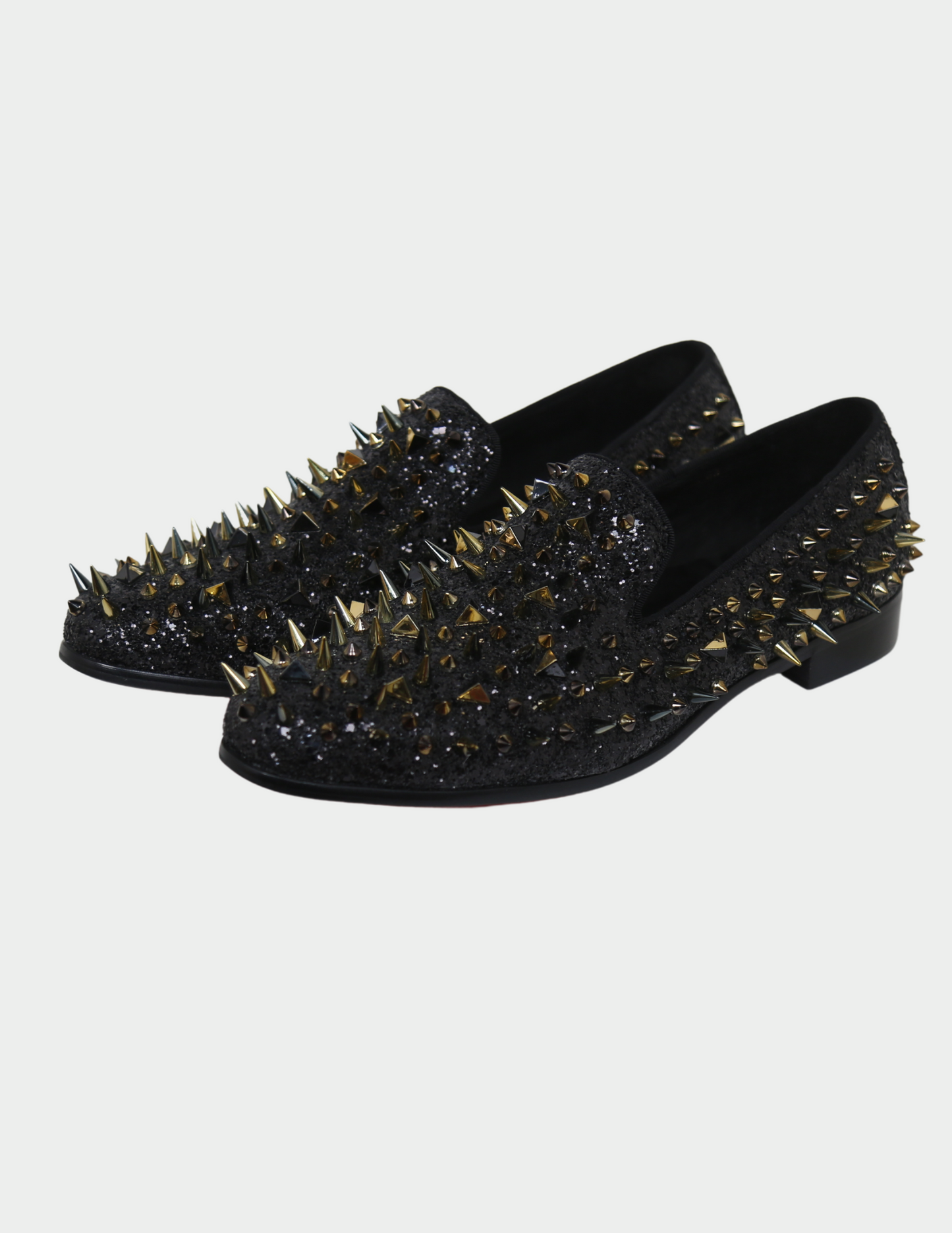 Black spike shoes shop